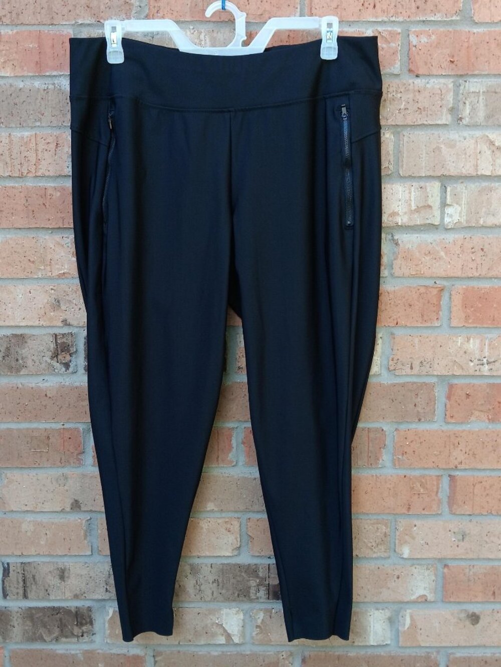 Member's Mark Womens City Pull On Pants Crop Raw Hem Stretch Black Size XXL - Picture 9 of 9